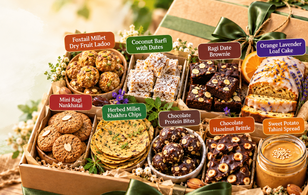 festive healthy treat hamper